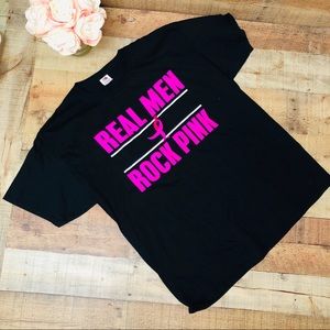 Real Men Rock Pink - T-shirt